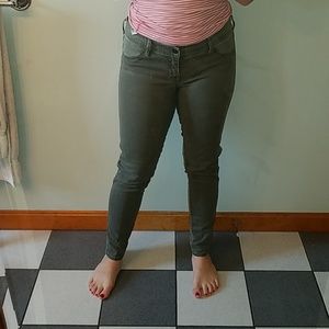 Hollister Olive Skinny Pants